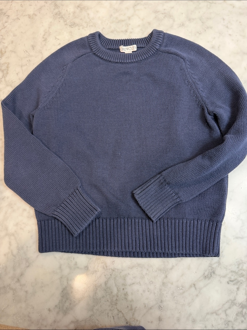 Crewcuts Blue Crewneck Cotton Sweater